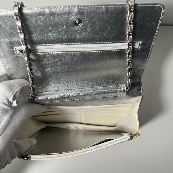 Chanel Travel Ligne Line Wallet On Chain WOC Crossbody Purse Bag - Picture 14 of 16